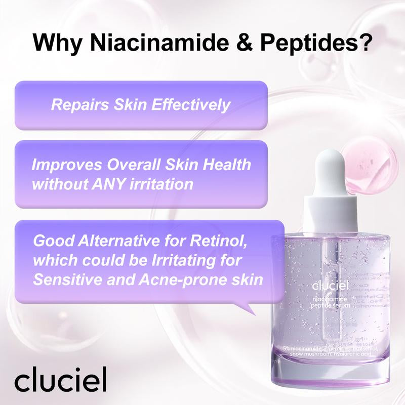 Revitalize Your Skin with CLUCIEL Niacinamide Peptide Serum - 50ml of Radiant Glow and Youthful Firmness